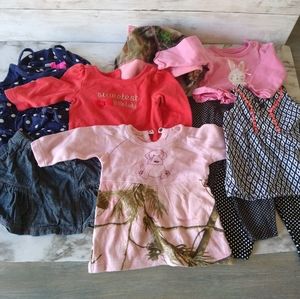 0-3 month girl clothing lot bundle